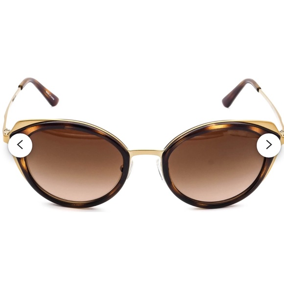 Michael Kors  Sunglasses MK 1029 Charleston Brown Cateye Shape Tortoise - Picture 3 of 12